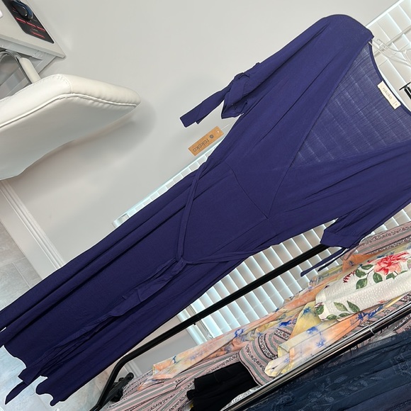 Blue midi dress - Picture 7 of 8